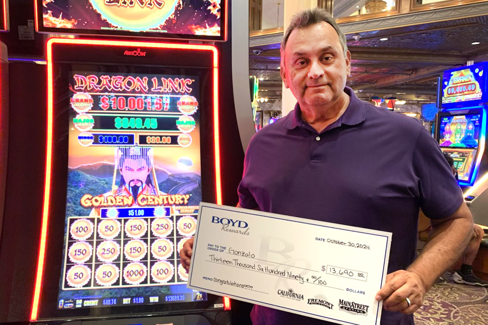 Slots Winner Gonzalo G. $13,690