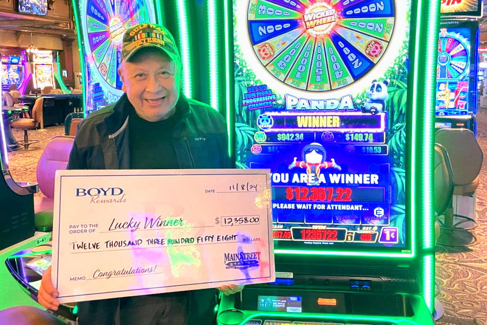 Slots Winner Sun W. $12,358