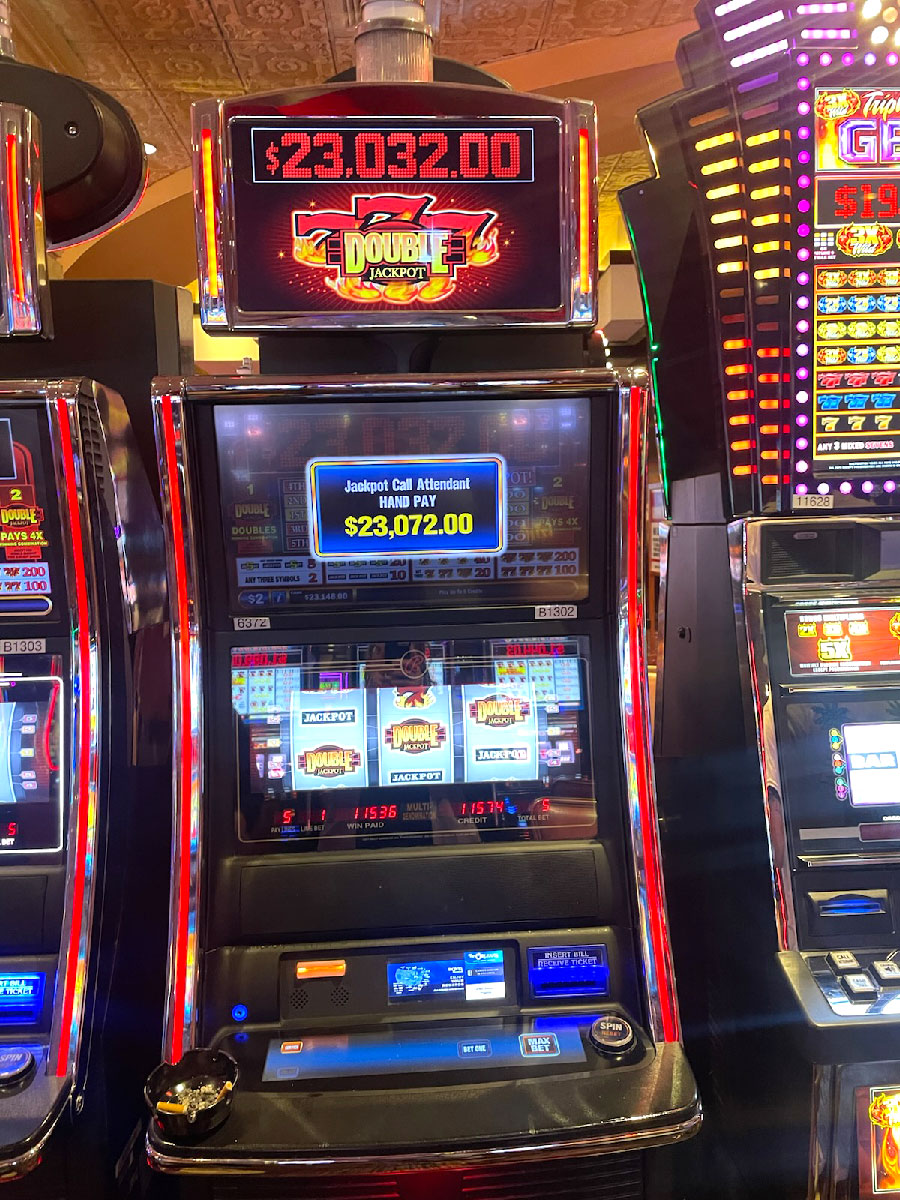 Jackpot Winner Double Jackp0t Triple Blazing 7s $23,072