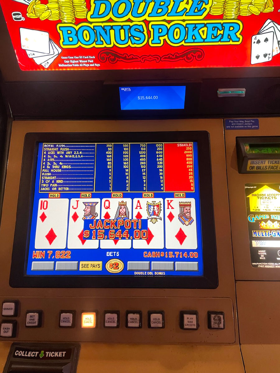 Jackpot Winner Poker Progressive $15,644