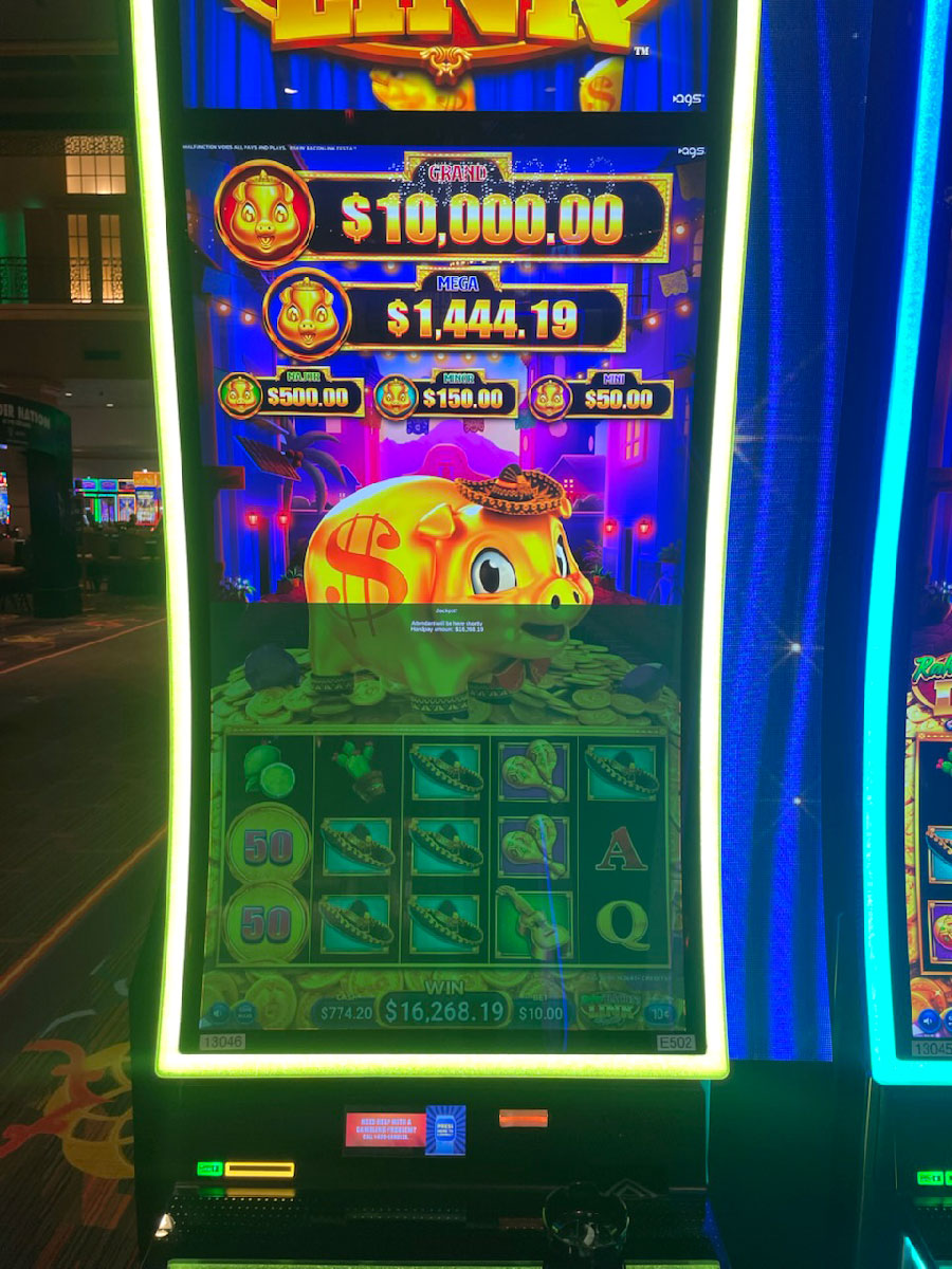 Jackpot Winner Rakin' Bacon $16,269