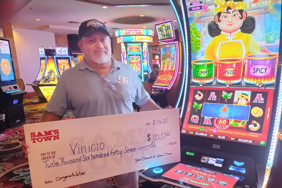 Jackpot Winner Vinicio R. $12,657
