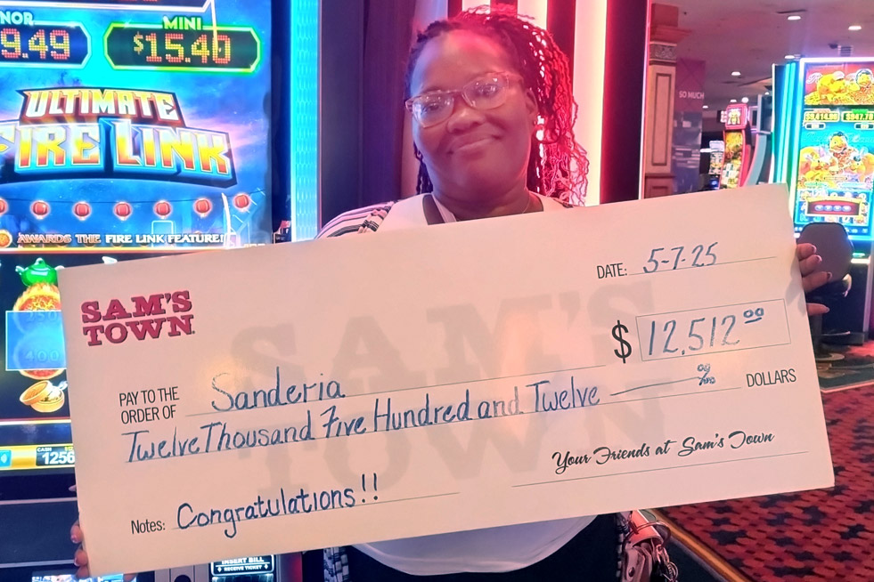 Jackpot Winner Sanderia J. $12,512