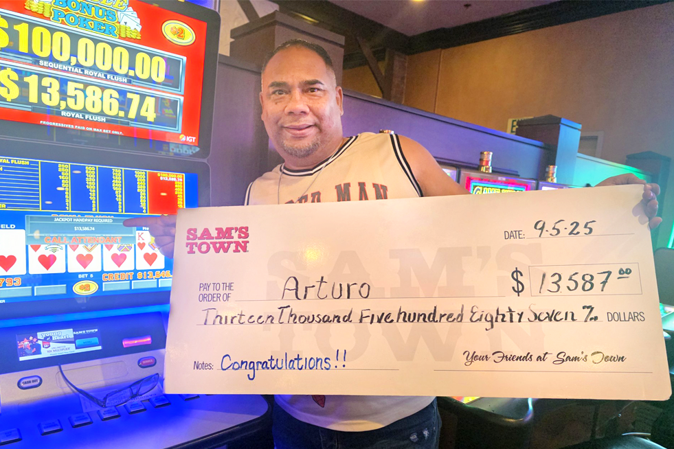Jackpot Winner Arturo A. $13,587
