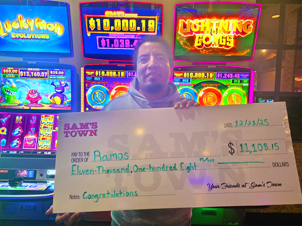 Jackpot Winner Ramos R. $11,109