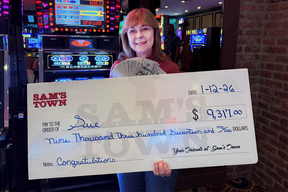 Jackpot Winner Sue L. $9,317