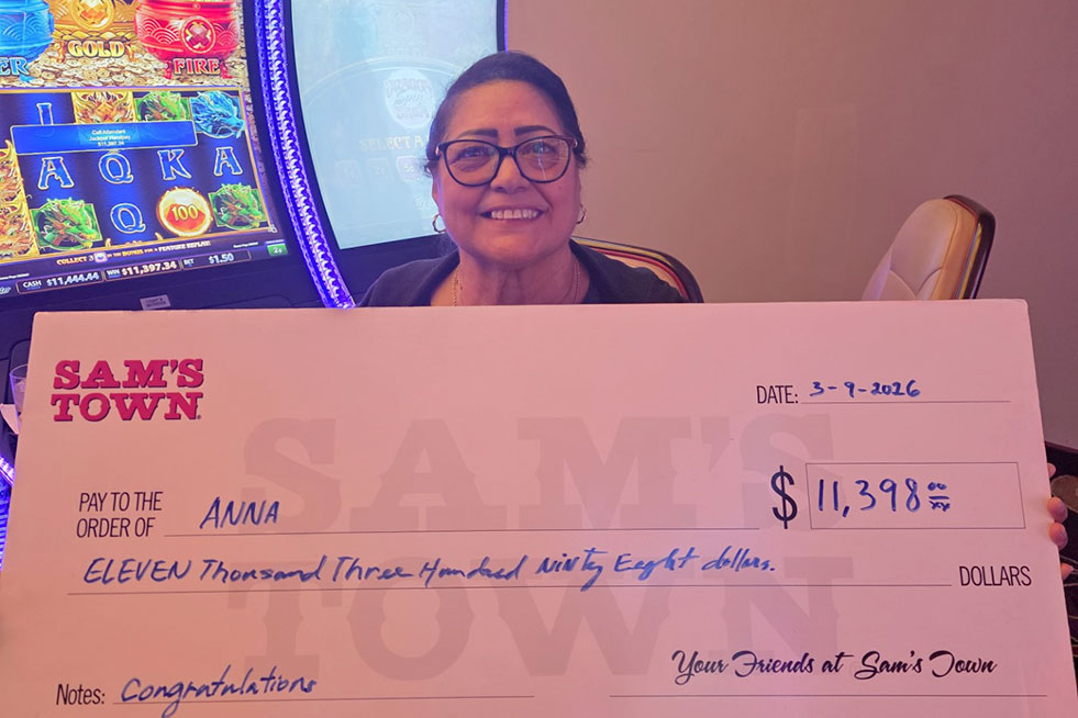 slots winner at sam's town