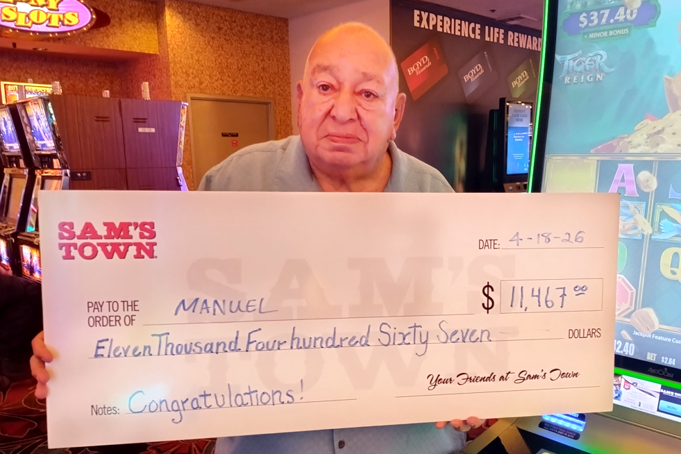 Jackpot Winner Manuel M. $11,467