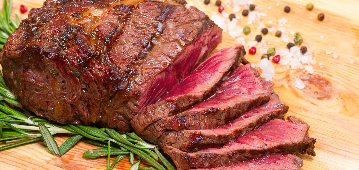 Slices of Roast Prime Ribeye 