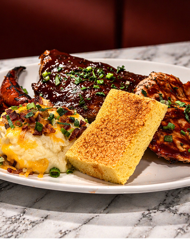 Du-par's Father's Day Special - Three Meat BBQ Platter