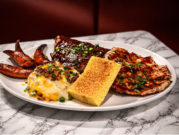 Du-par's Father's Day Special - Three Meat BBQ Platter