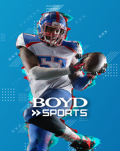 Boyd Sports - Man running catching a football