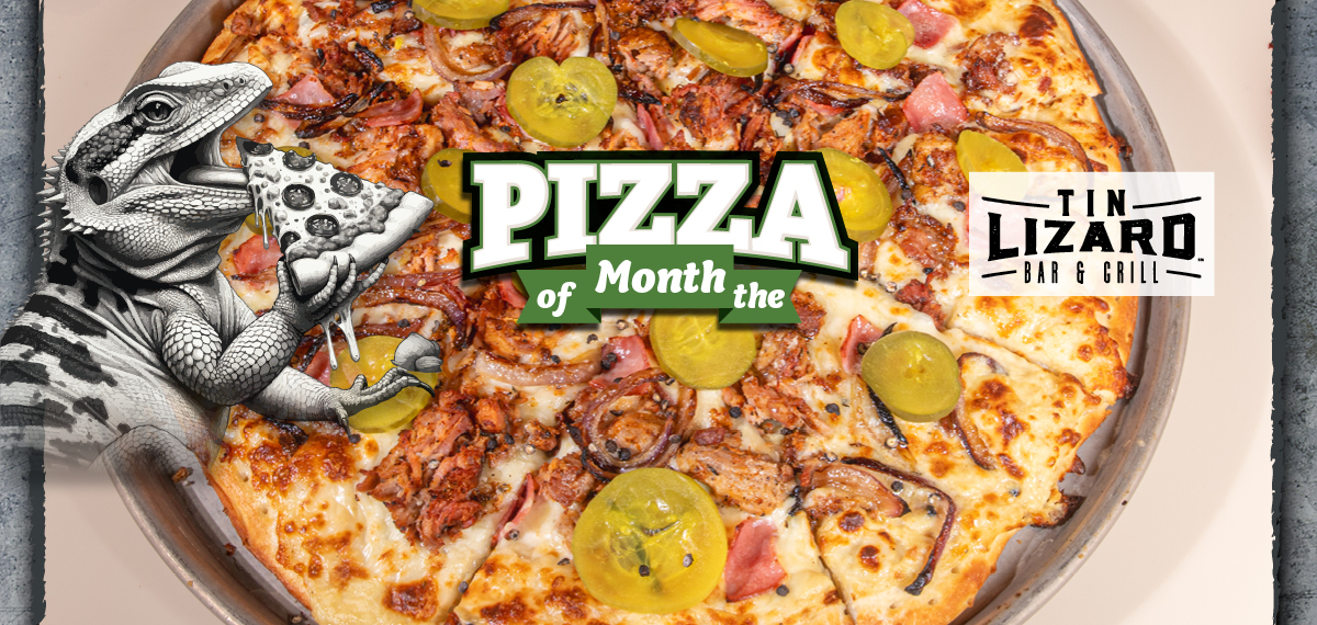 February Tin Lizard Pizza of the Month