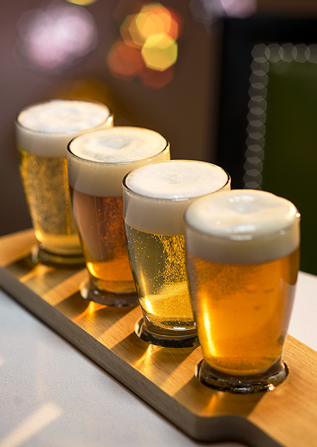 Glasses of beer at Rosewater Grill & Tavern