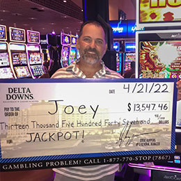 Joey - Winner at Delta Downs