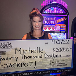 Michelle - Winner at Delta Downs