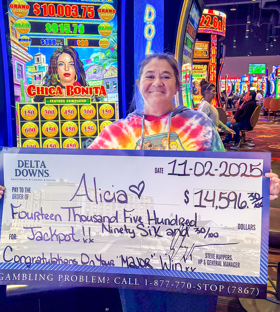 Jackpot Winner Alicia M. $14,596
