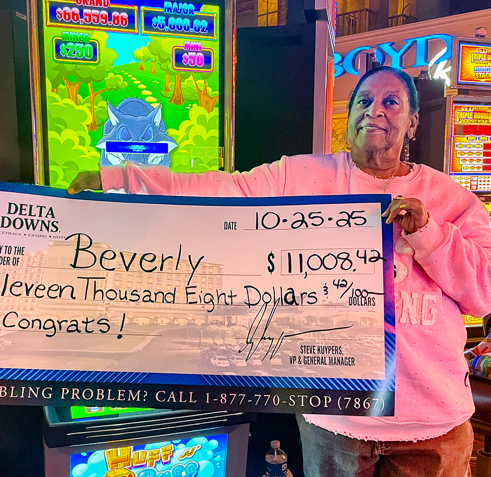 Jackpot Winner Beverly W. $11,008