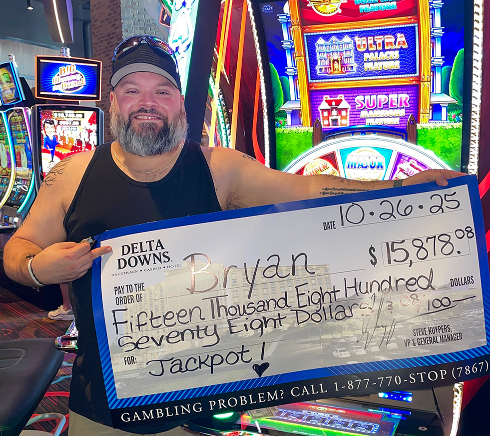 Jackpot Winner Bryan B. $15,878