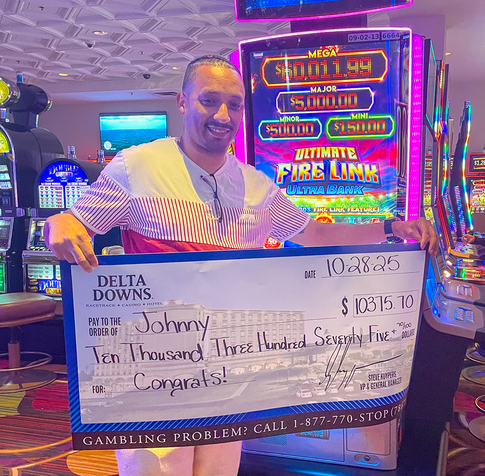 Jackpot Winner Johnny O. $10,375
