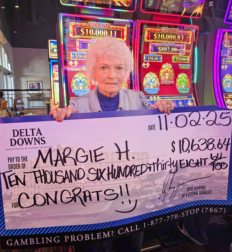 Jackpot Winner Margie H. $10,638