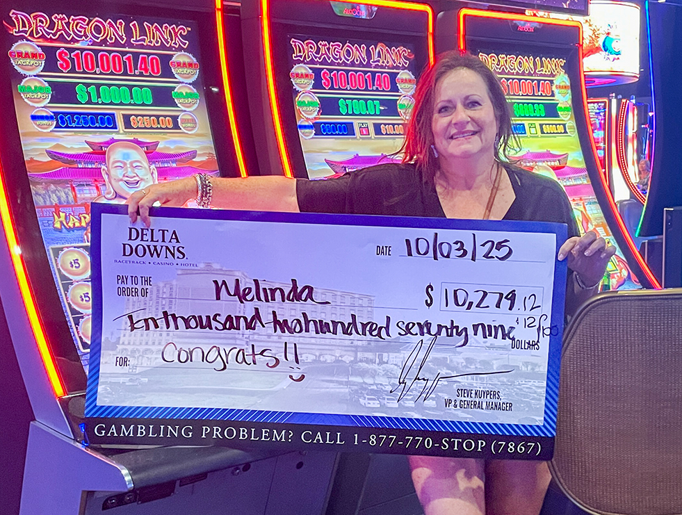 Jackpot Winner Melinda M. $10,279