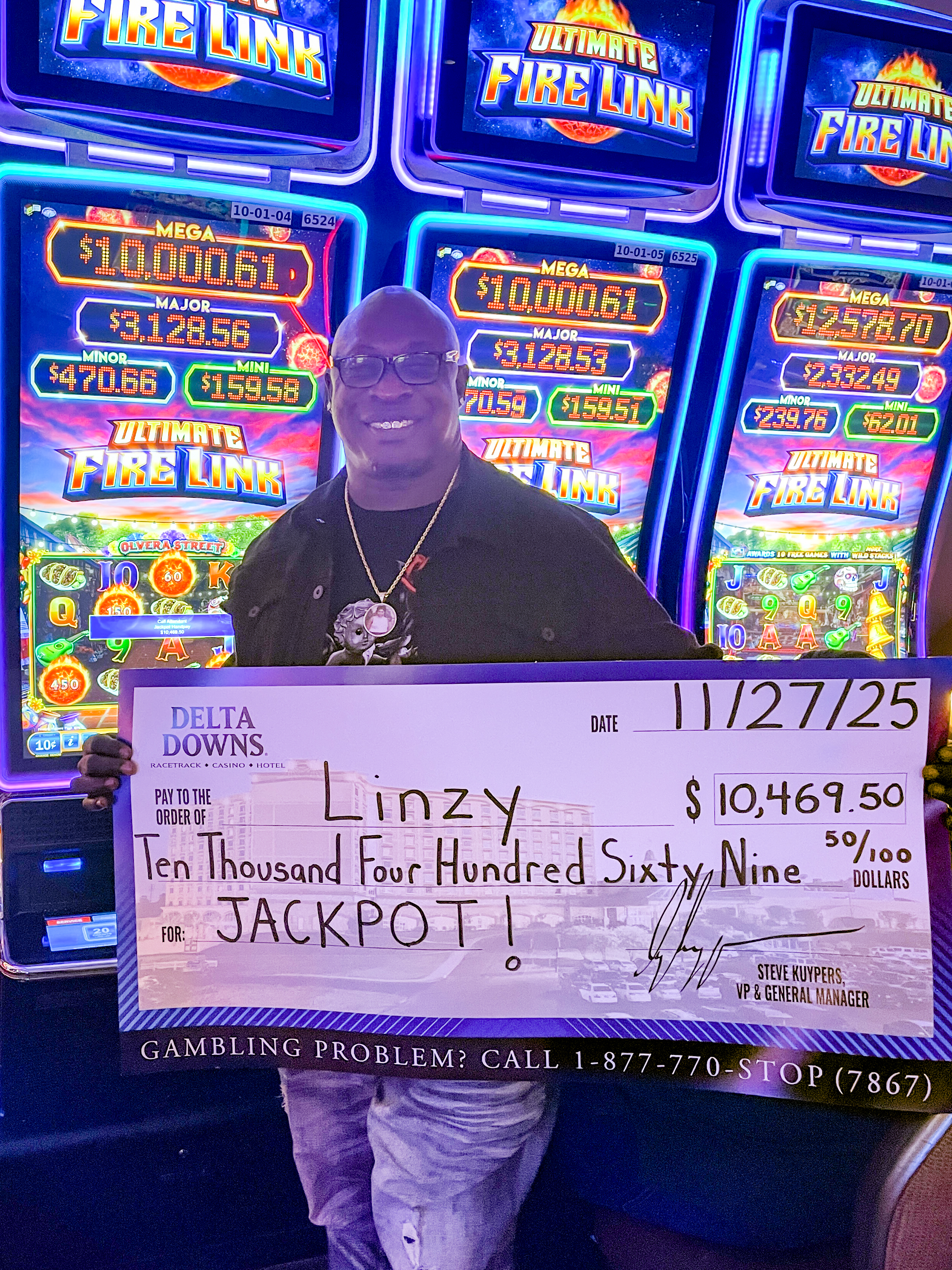 Jackpot Winner Linzy O. $10,469