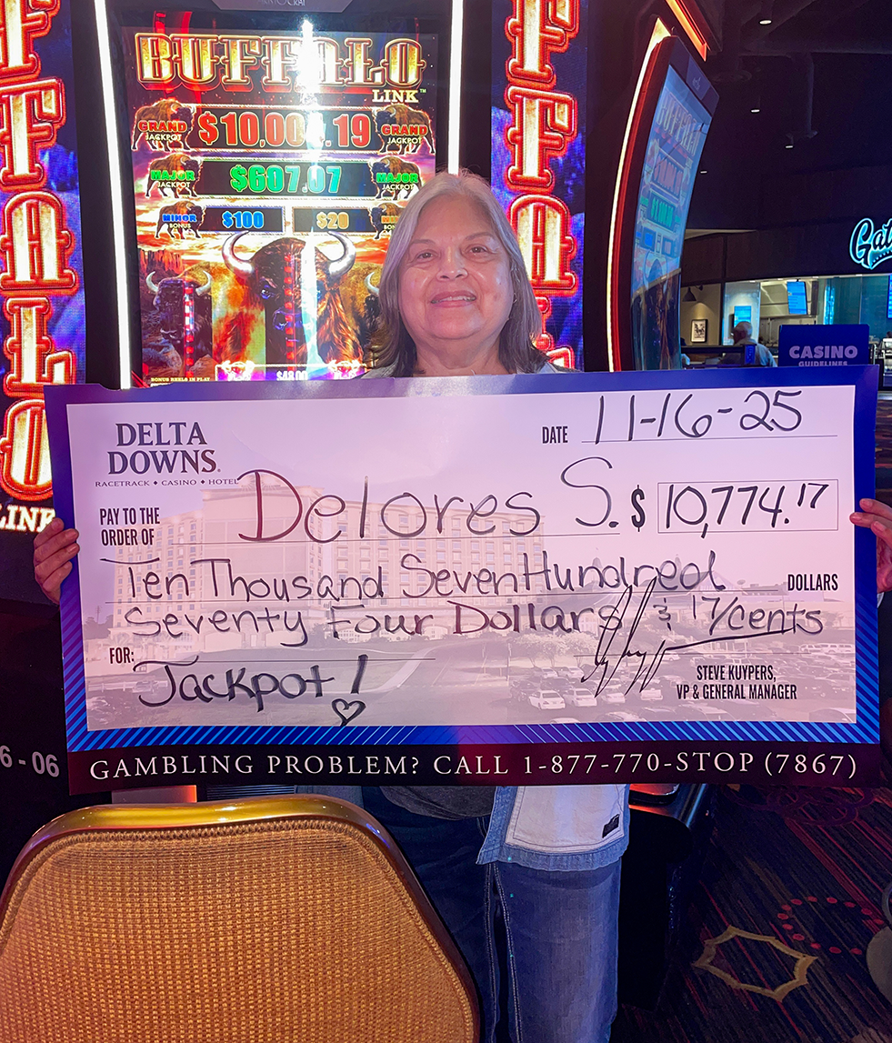 Jackpot Winner Delores S. $10,774