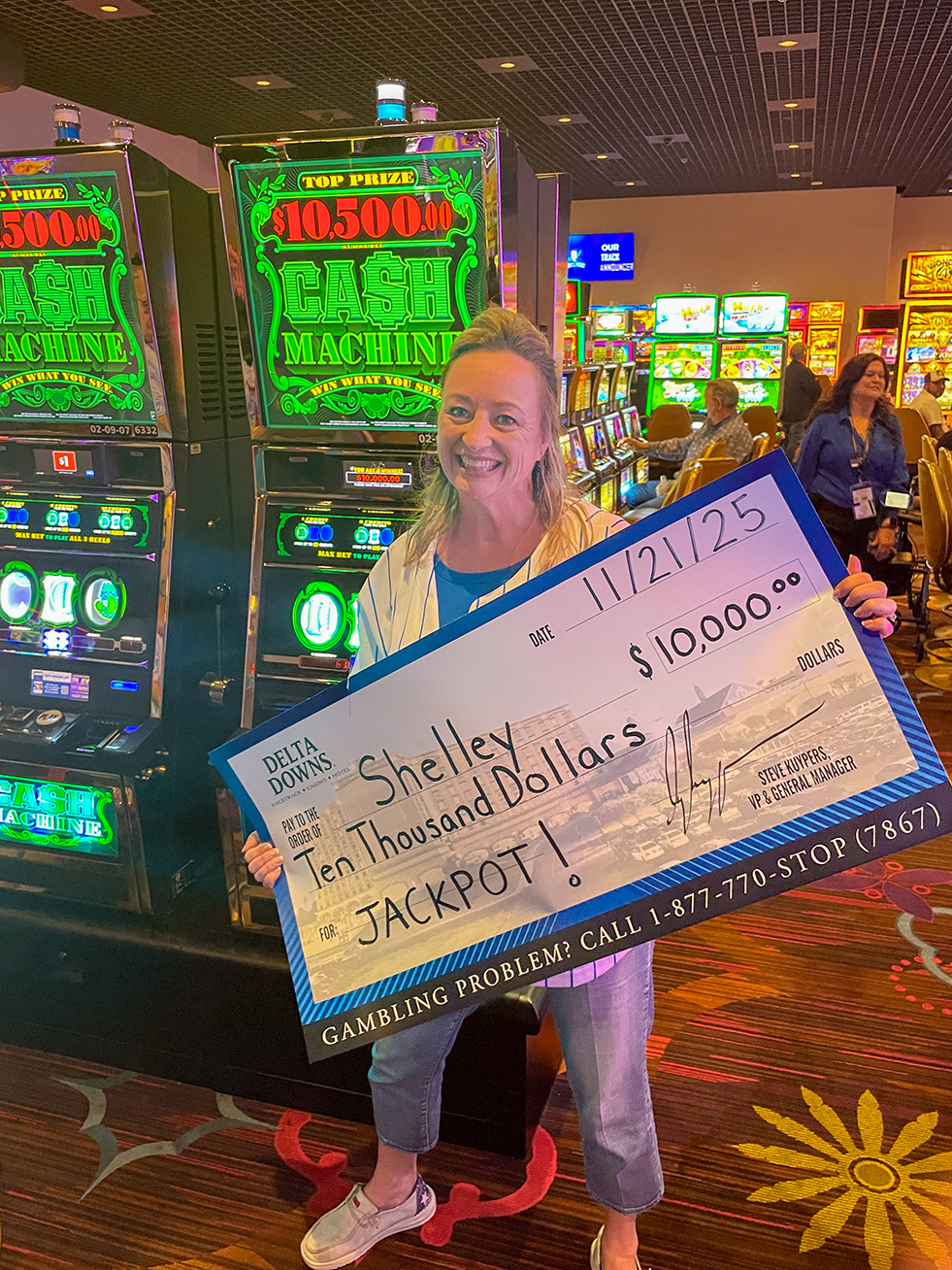 Jackpot Winner Shelley A. $10,000