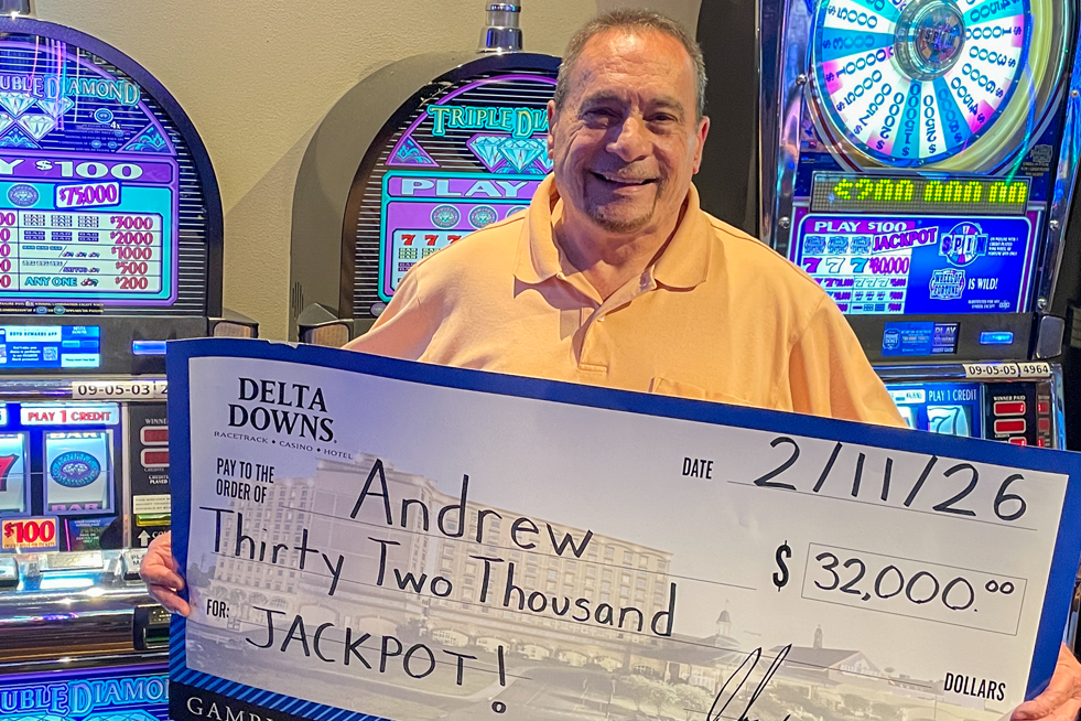 Jackpot Winner Andrew S. $32,000