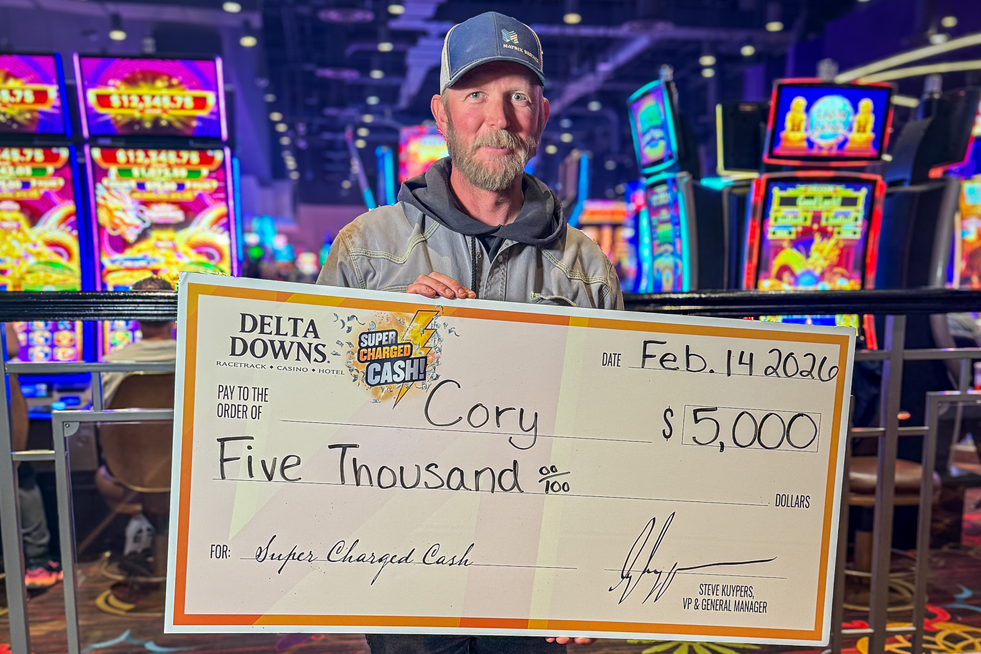 Jackpot Winner Cory B. $5,000