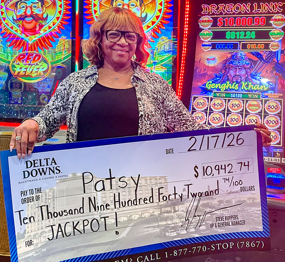 Jackpot Winner Patsy S. $10,942