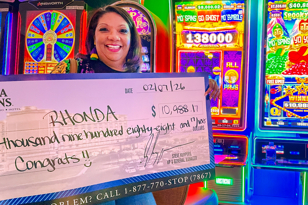 Jackpot Winner Rhonda D. $10,988
