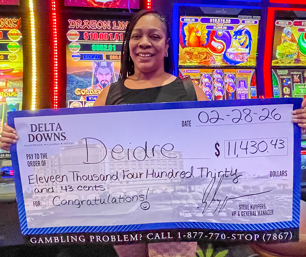 Jackpot Winner Deidre C. $11,430