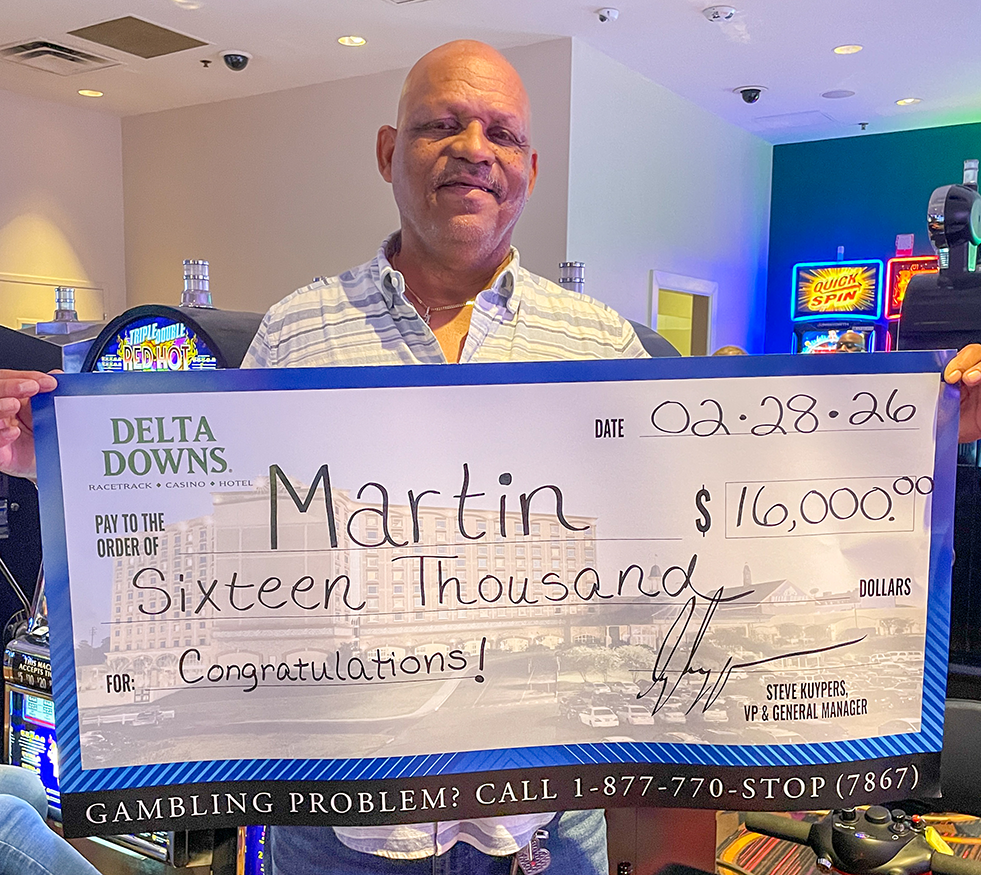 Jackpot Winner Martin P. $16,000