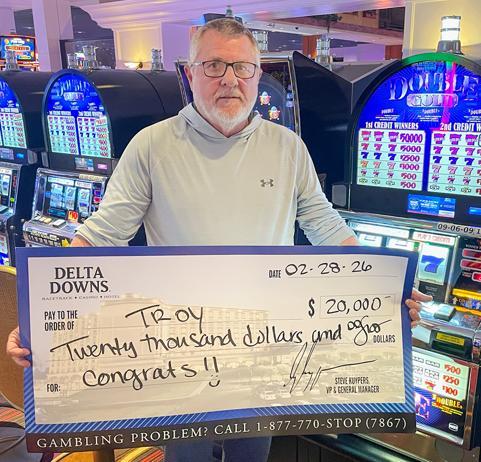 Jackpot Winner Troy S. $20,000