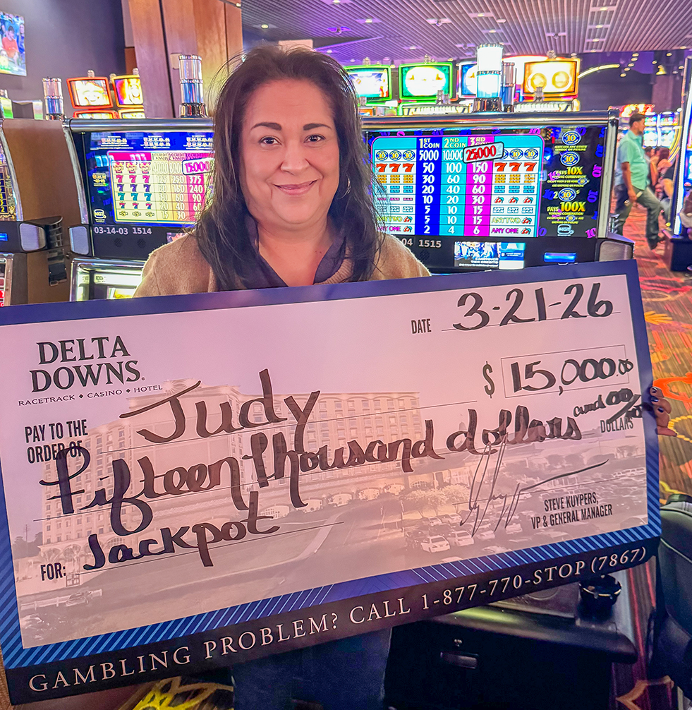 Jackpot Winner Judy S. $15,000
