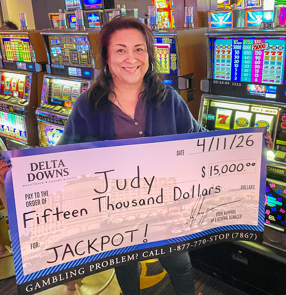 Jackpot Winner Judy S. $15,000
