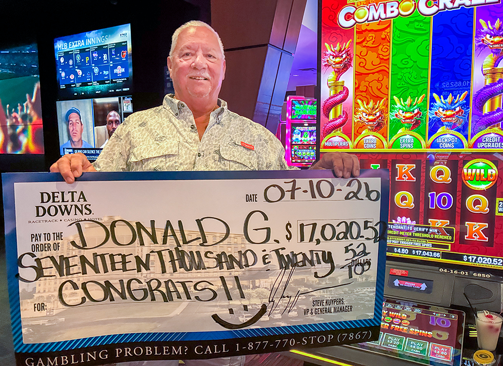 Jackpot Winner Donald G. $17,020