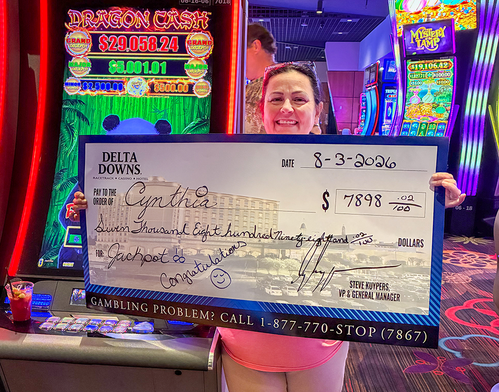 Jackpot Winner Cynthia H. $7,898