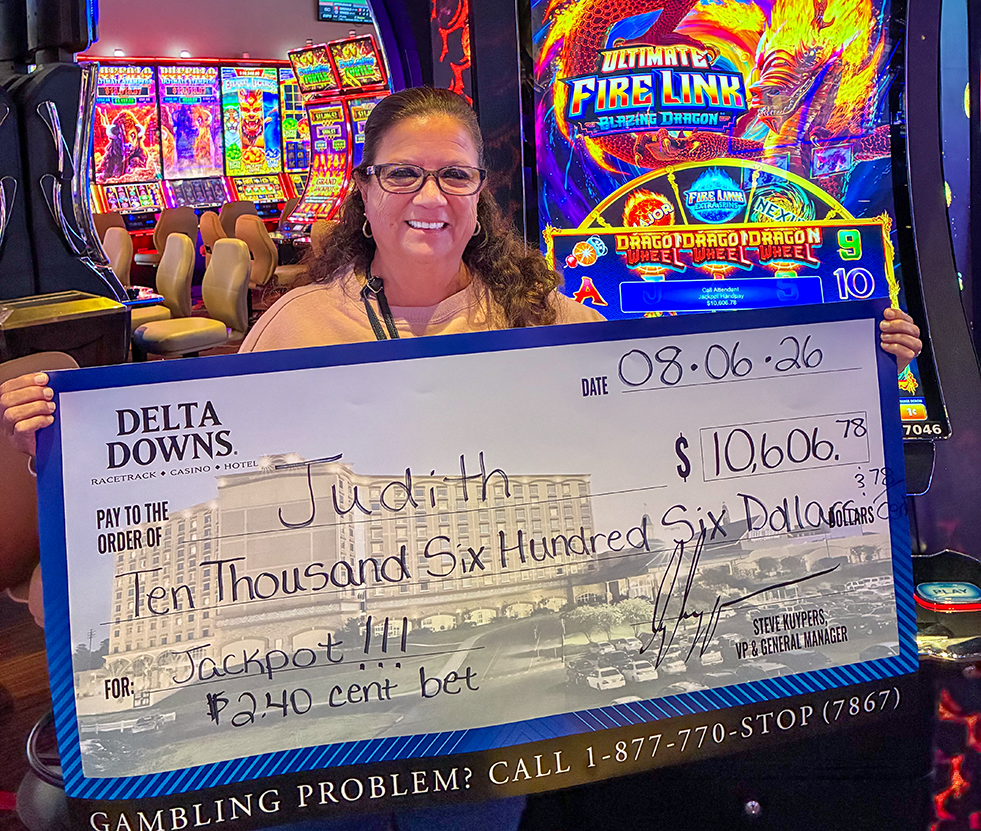 Jackpot Winner Judith C. $10,606