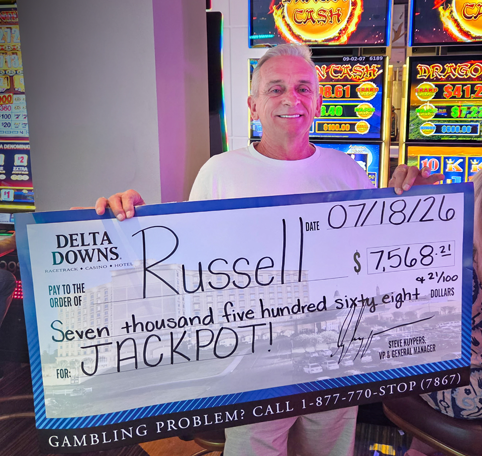 Jackpot Winner Russell M. $7,568