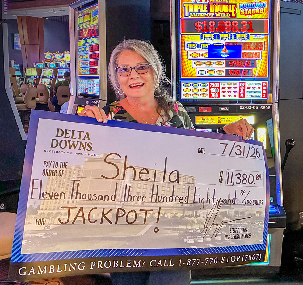 Jackpot Winner Sheila R. $11,380