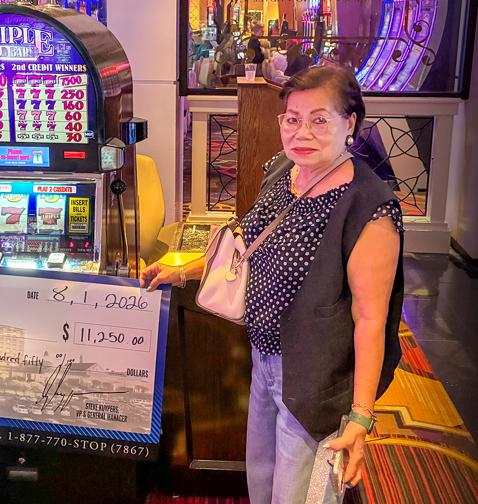 Jackpot Winner Vivencia H. $11,250