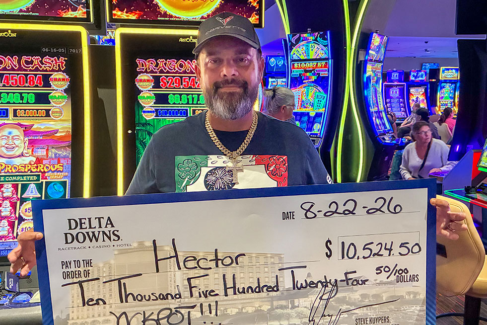 jackpot winner at delta downs