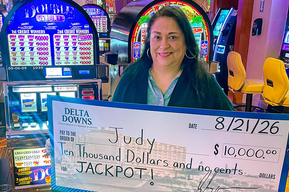 jackpot winner at delta downs