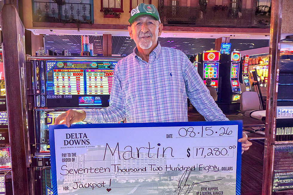 jackpot winner at delta downs