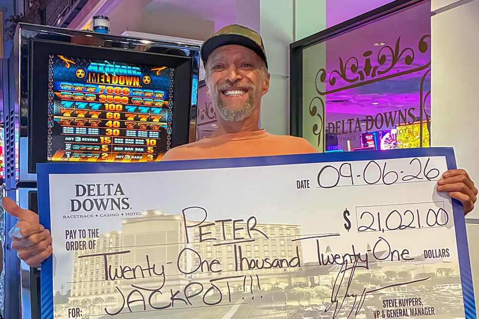 jackpot winner at delta downs