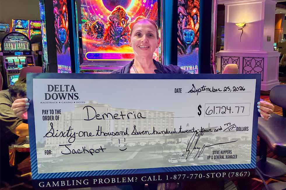 Jackpot Winner Demetria L. $62,714