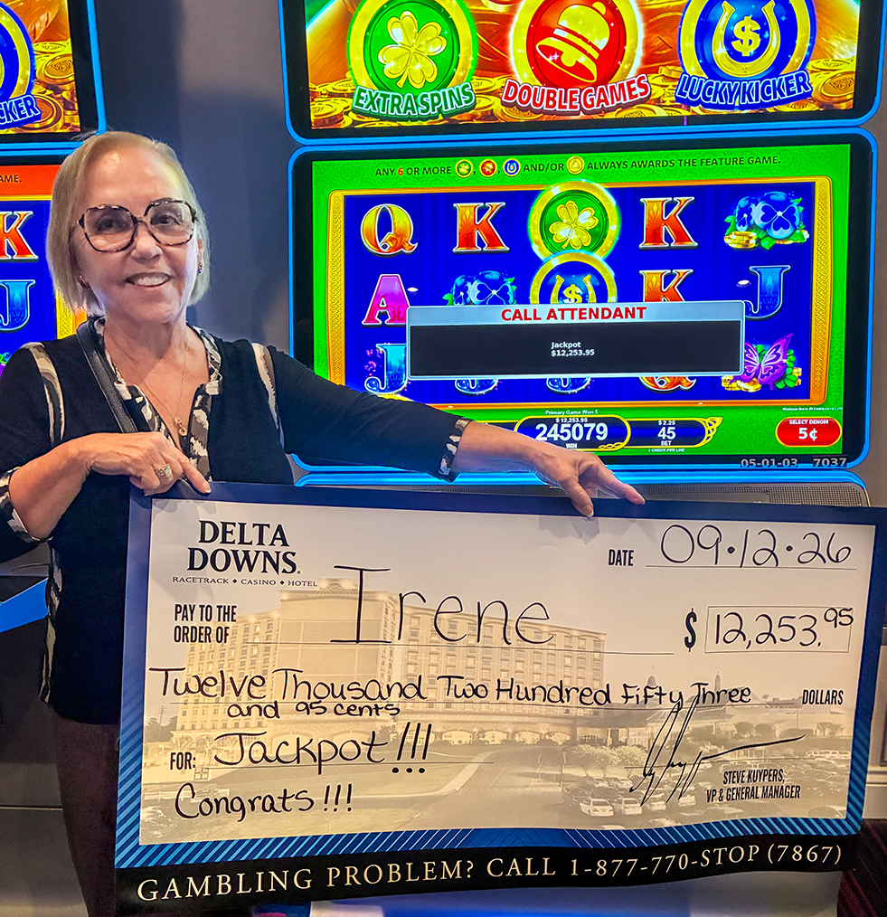 Jackpot Winner Irene R. $12,253